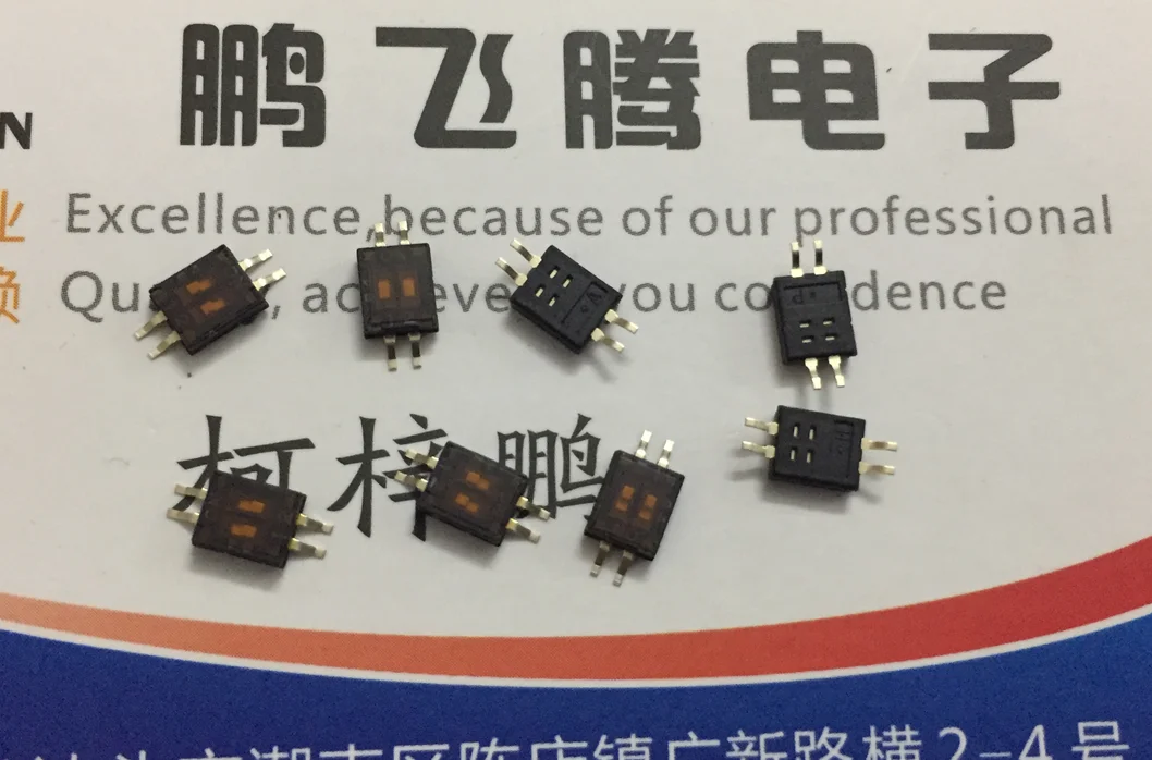 DHNF-02F-T-V-T/R DHNF-02-T-V-T/R DHNF-02  DIP switch 2-bit patch 1.27mm key coding