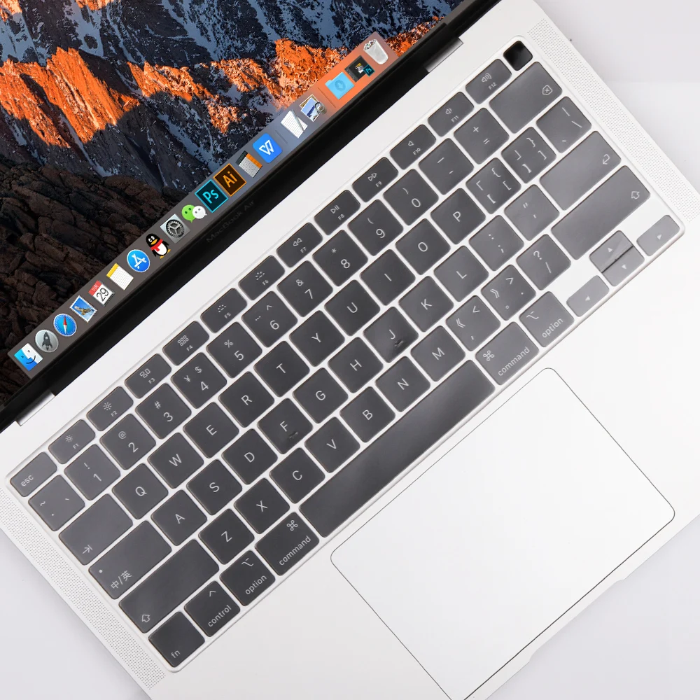 Redlai TPU Transparent US / EU Version Keyboard Cover Film for 2020 MacBook Air 13 inch M1 A2337 A2179 Keyboard Skin Protector