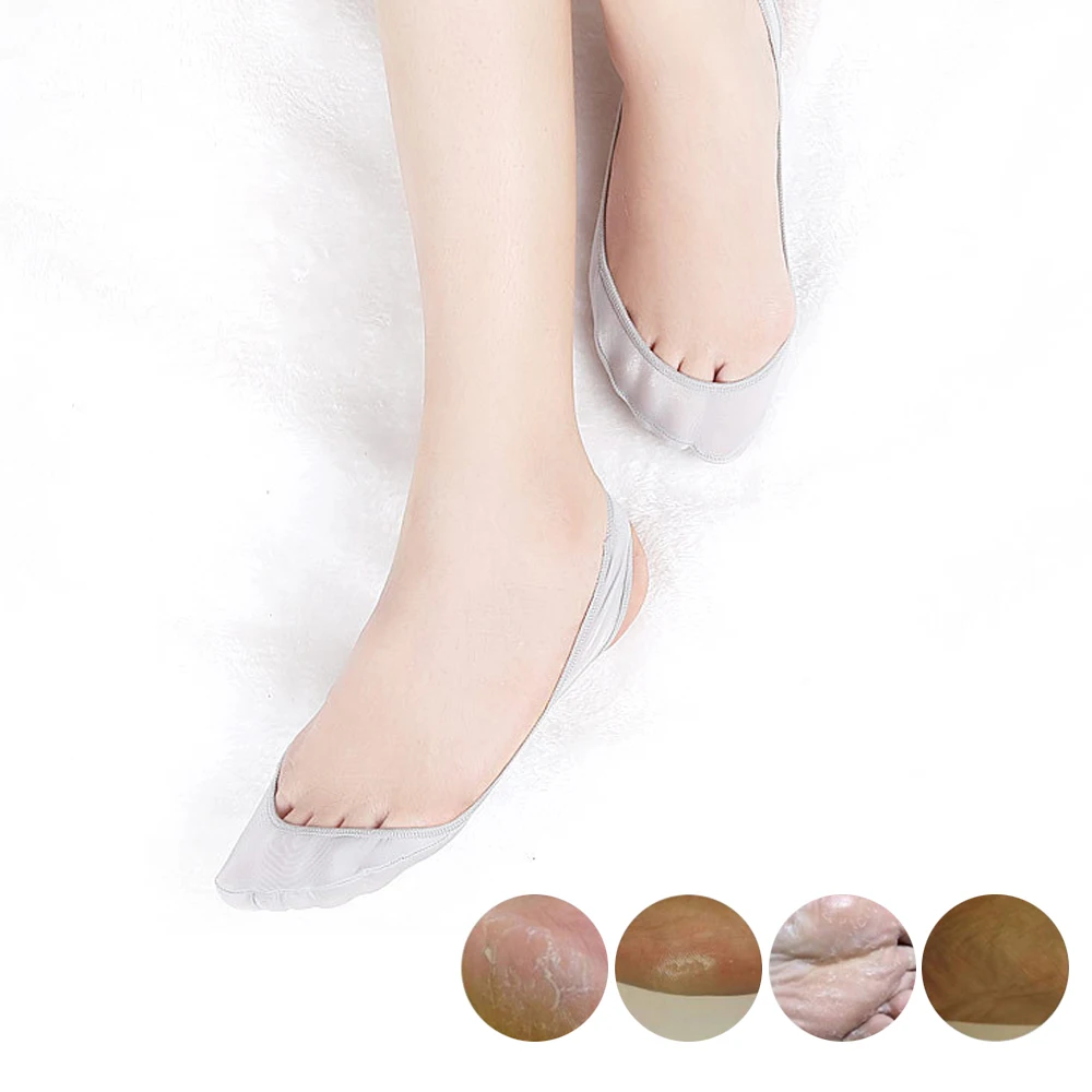 Calcetines de seda de hielo para mujer, medias de media palma, antideslizantes, invisibles, sin almohadillas, de corte bajo, para zapatos planos, náuticos, informales, 1 par