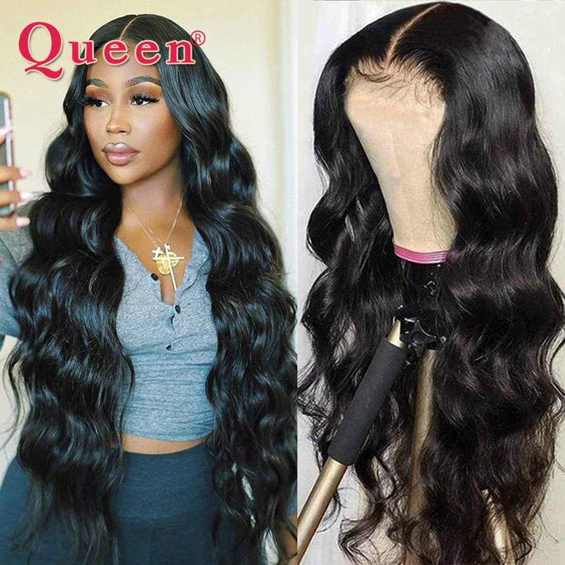 

Body Wave Lace Front Human Hair Wig Brazilian 13X4 Lace Frontal Wigs For Women Pre Plucked Human Hair Wigs Remy Queen Hair Wigs