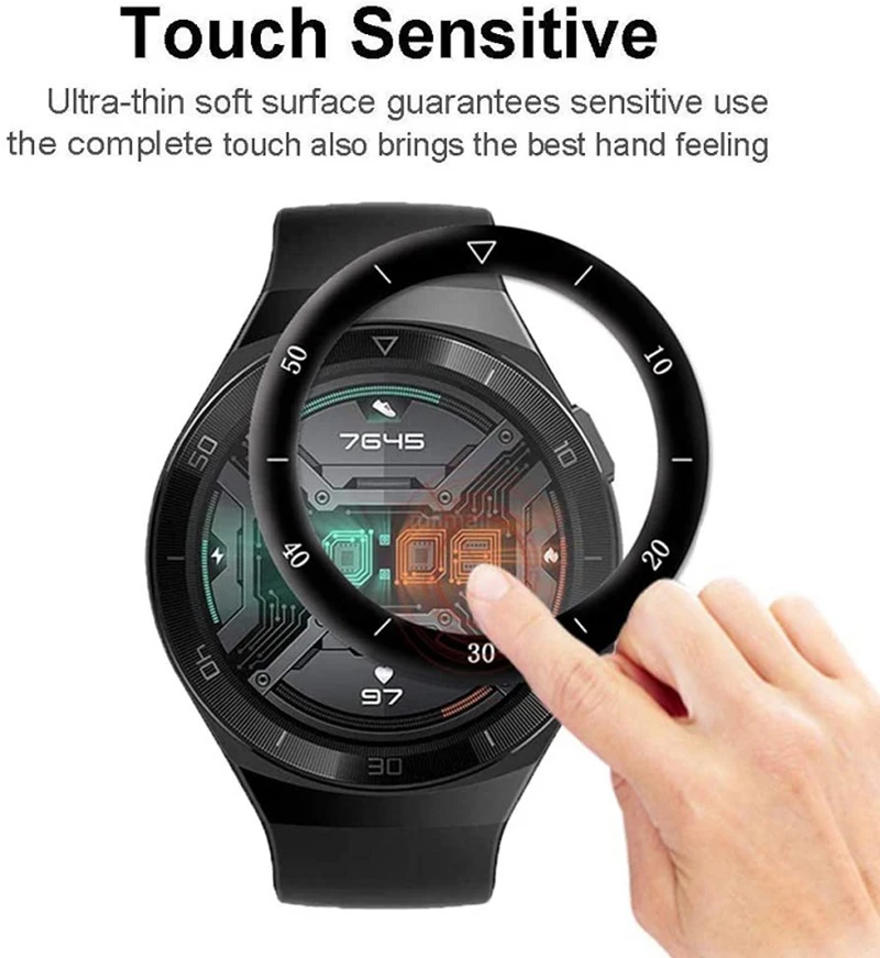 Ultra-thin Premium Screen Protector Film for Huawei Watch GT 2e Touch Sensitive Clear Composite Protector Film For Huawei GT 2e