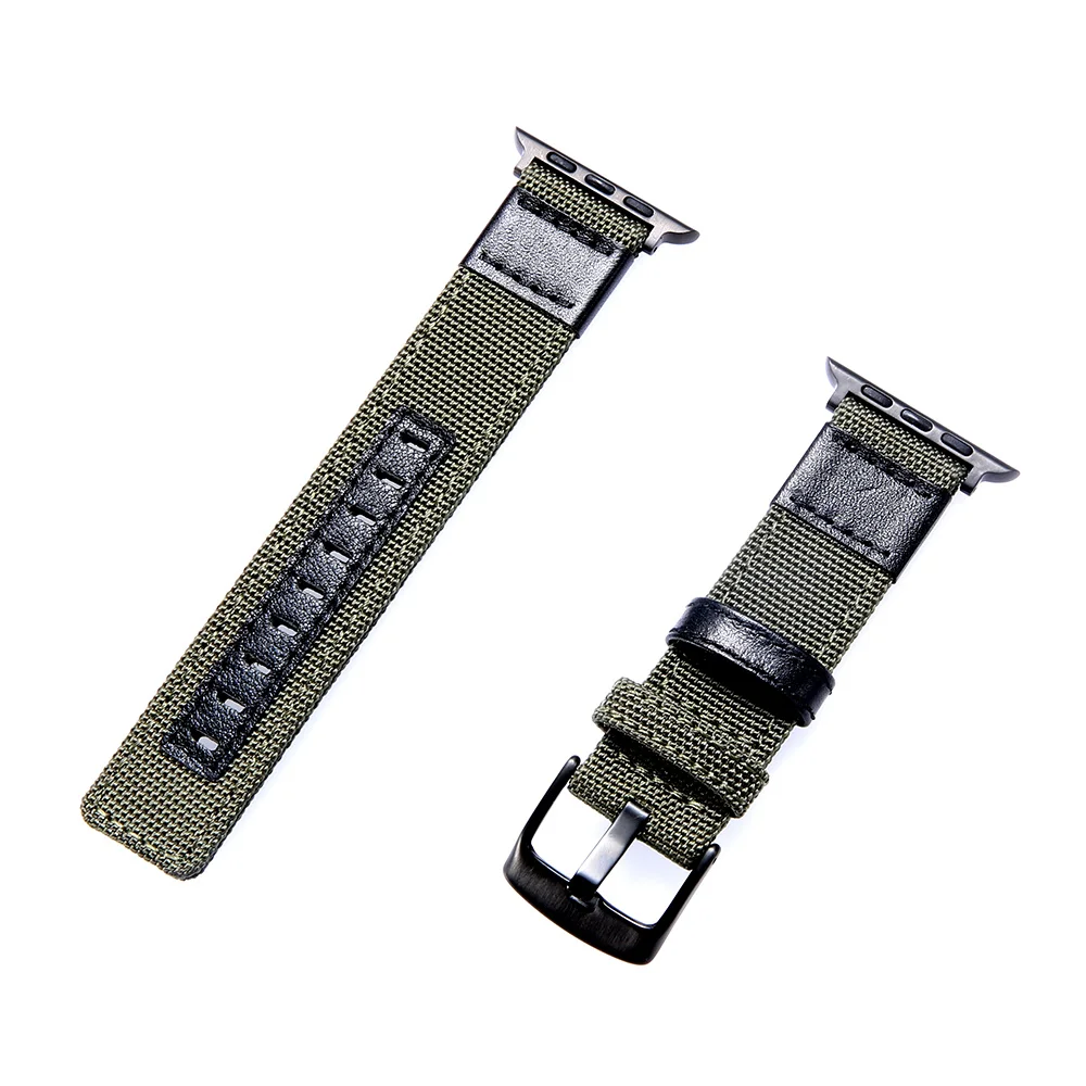 애플 워치 6 5 4 3 2 용 스트랩, 비즈니스 캐주얼 스트랩, 캔버스, 나일론, 남성 및 여성 패션, i watch, 38mm 40mm 42mm 44mm, 애플 스트랩