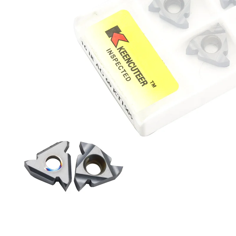 Imagem -02 - Carbide Rosca Inserção Peças de Aço Rosca Turning Ferramenta Lâmina para Snr Bar Torno Cnc 10 Pcs 16ir