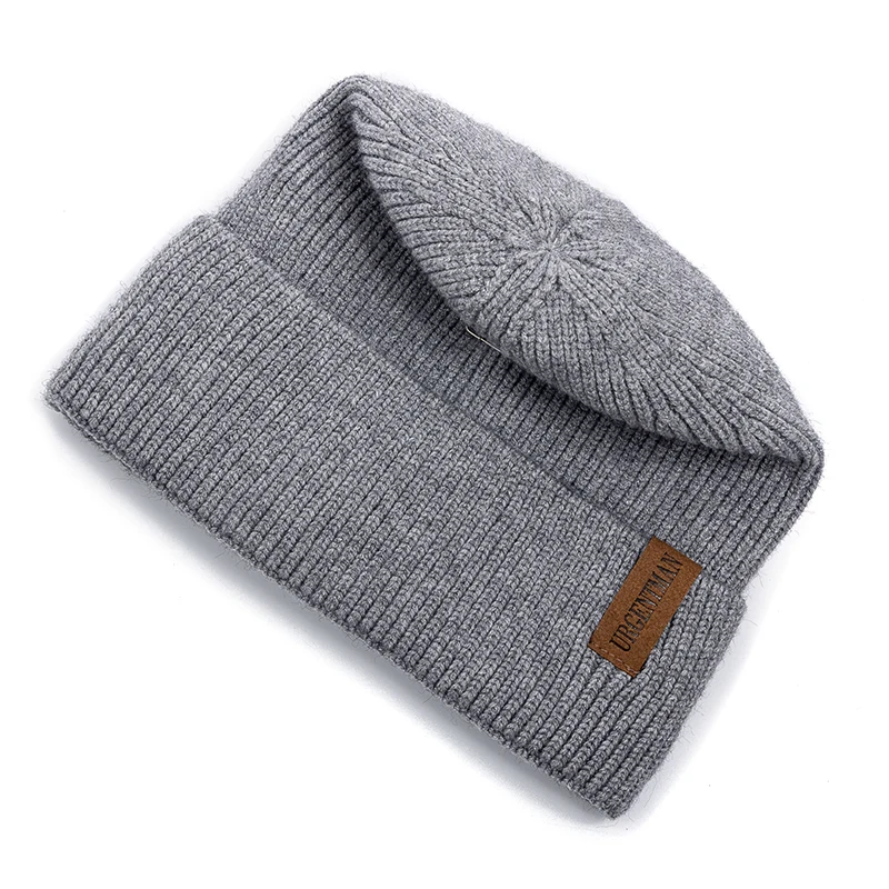 New Unisex Winter Hat Add Fleece Warm Cap Stylish Soft Beanie Hat For Men Women Outdoor Thicken Ski Sports Knitted Hat