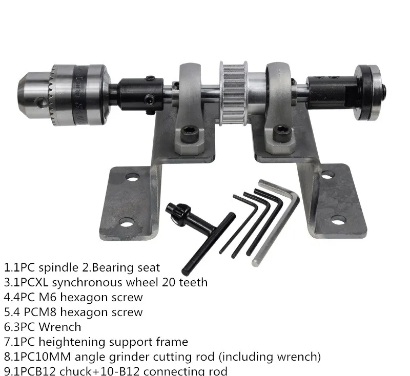 10mm shaft unpowered spindle kit