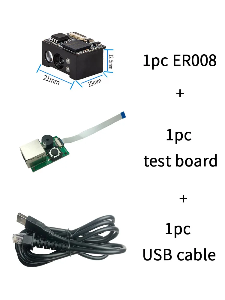 EVAWGIB EV-ER008 2D CMOS Embedded Barcode scanner Module Embedded barcode scanning module Compact embedded scanning module