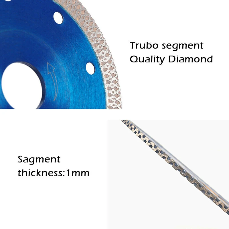 105/115/125mm Wave Style Diamond Saw Blade For Porcelain Tile Ceramic Dry Cutting Aggressive Disc Marble Granite Stone Saw Blade