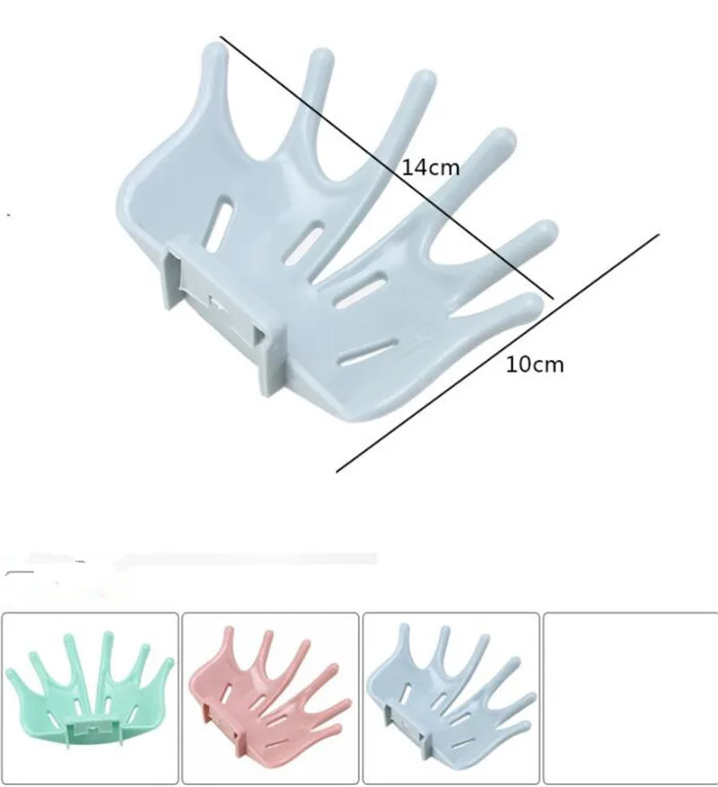 

20pcs/lot Maple leaf Design PVC Soap Box Punch-free Strong Adhesive Soap Dishs Bathroom Drain Soap Holder Tray Accessories