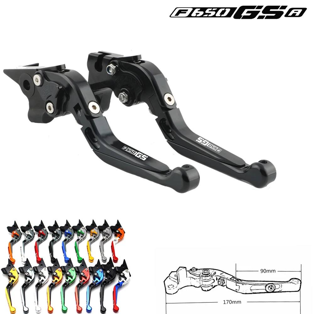 

For BMW F650GS F650 GS 650GS 2003-2010 LOGO Motorcycle Adjustable Foldable Extendable Brake Clutch Lever