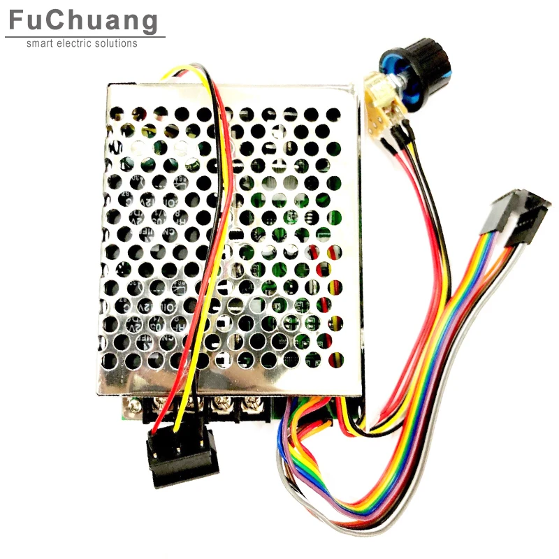 DC Motor Speed Controller 40A MAX 60A 10V-50V Digital Display 0~100% adjustable Forward and Reverse with Aluminum shell