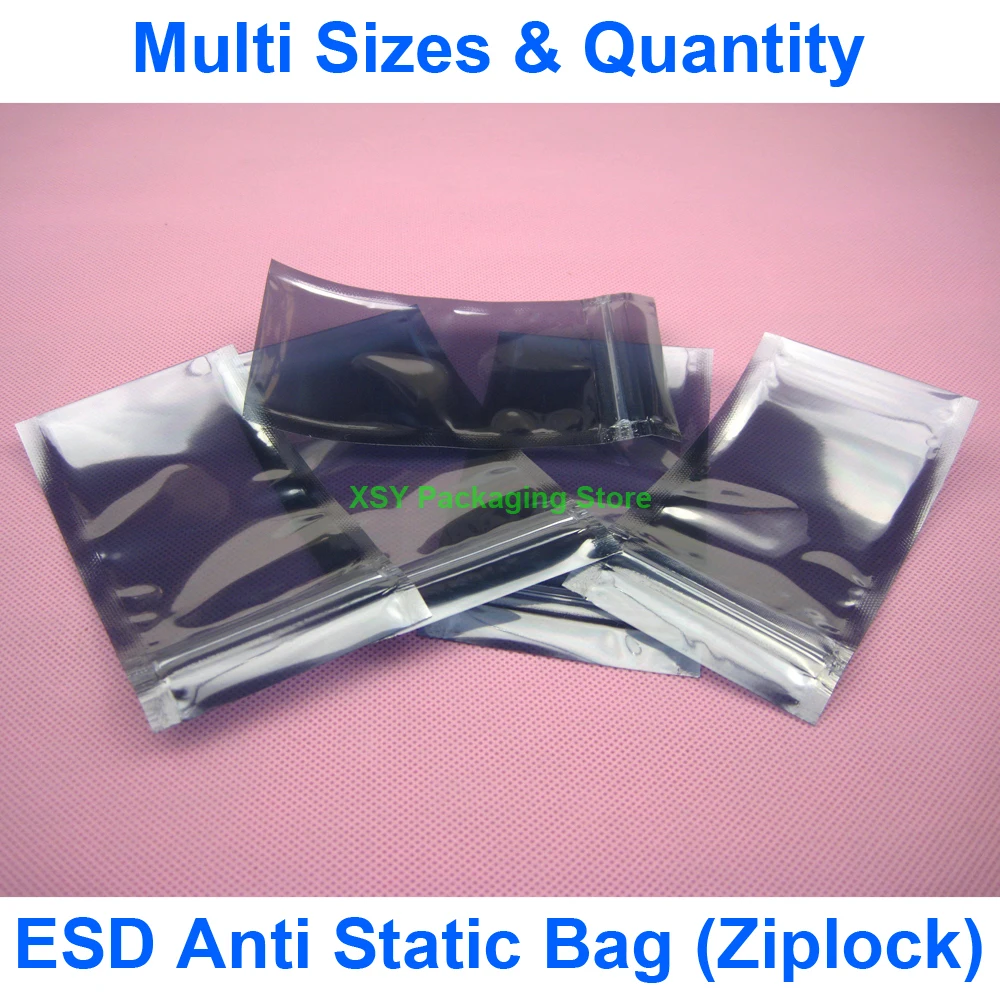 ESD Anti Static Shielding Zipper Bags (Width 3