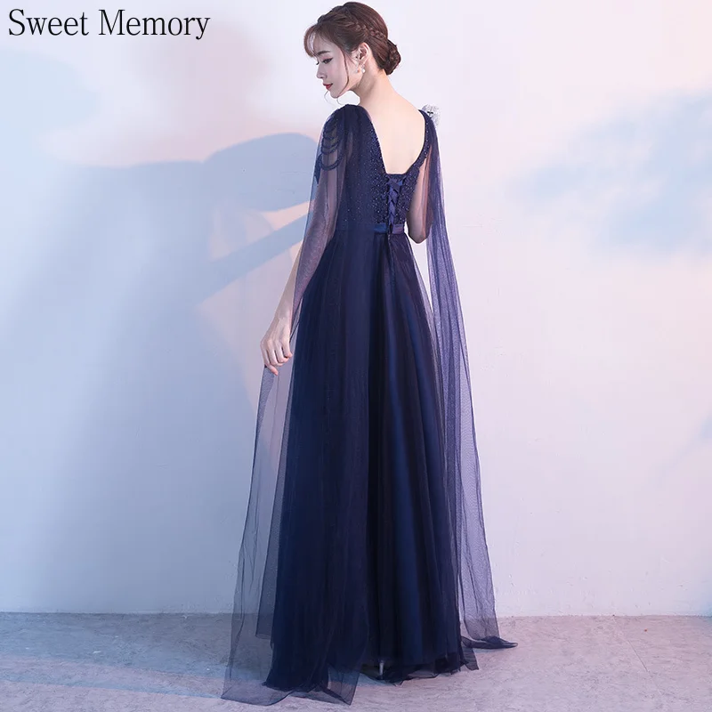 Vestido de dama de honra com decote V feminino, robe longo, vestido formal, rosa, azul, preto, sexy, elegante, baile de formatura, festa de casamento