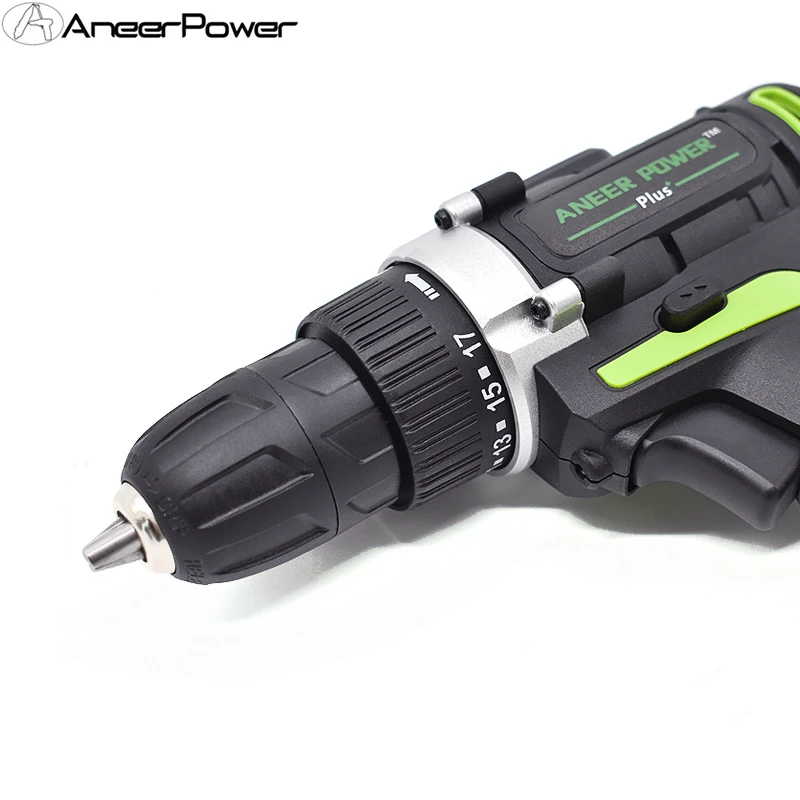 12V 21V 25V Plus Hand Electric Drill Double Speed Mini Wireless Screwdriver Rechargable High Quality 18650 Lithium Battery Drill