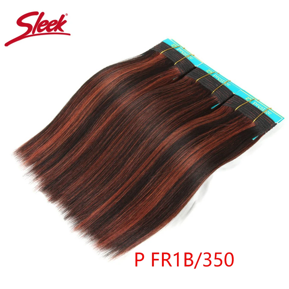 Sleek Double Drawn Brazilian Remy Human Hair Brown 4/30 P1B/30 Silky Straight Hair Weave P4/27 Color Human Hair Extension 1 Pcs