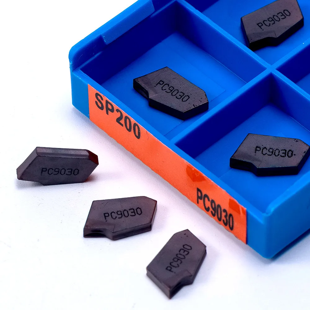 SP200 PC9030 NC3020 NC3030 2 millimetri 10pcs Scanalatura Inserti In Metallo Duro Tornio Utensili di Tornitura SP 200 Tornio Scanalatura Inserti di tornitura inserto