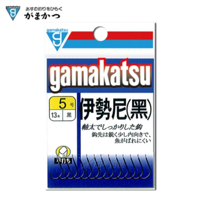 Крючки Gamakatsu производства Японии, черные с зазубринами, крючки ISEAMA из высокоуглеродистой стали, сверхпрочные, острые, антикоррозийные, для ловли карпа.