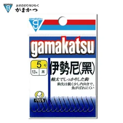 Japan Gamakatsu Hooks Black Barbed ISEAMA Hooks High Carbon Steel Hooks Super Wearable Sharp Anti-corrosion Carp Fishing Hooks