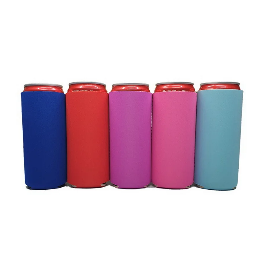 12 OZ stock slim insulated can sleeve stubby holder for beverages and beer