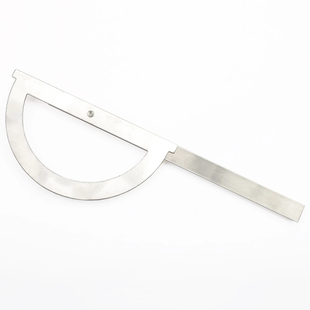 Đồng Hồ Nam Dây Thép Không Gỉ 180 Độ Protractor Góc Tìm Quay Đo Thước Góc Thước 150Mm Roundhead Toán Học Đo Dụng Cụ