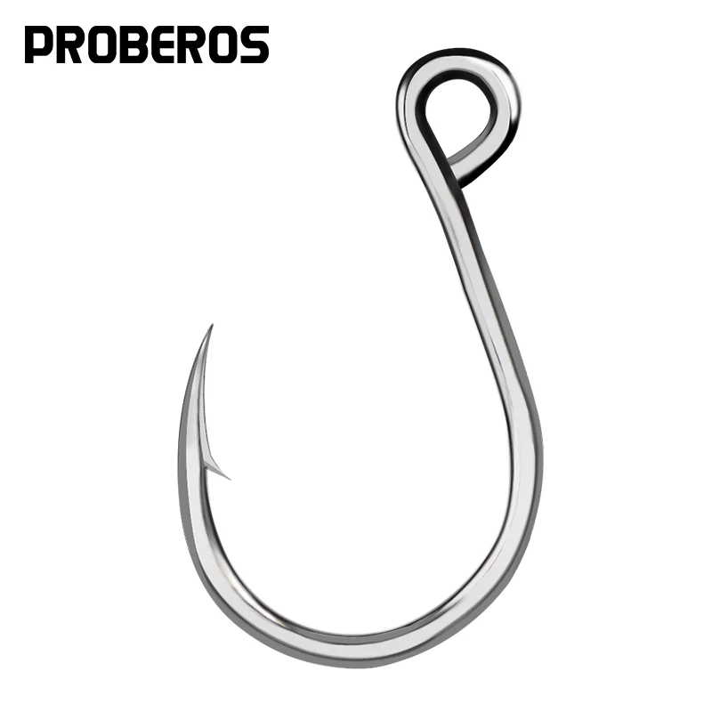 PROBEROS 2#-4#-6#-1/0-11/0 High Carbon Steel Jigging Hook Jig Big Fishing Hook Saltwater Fish Hook