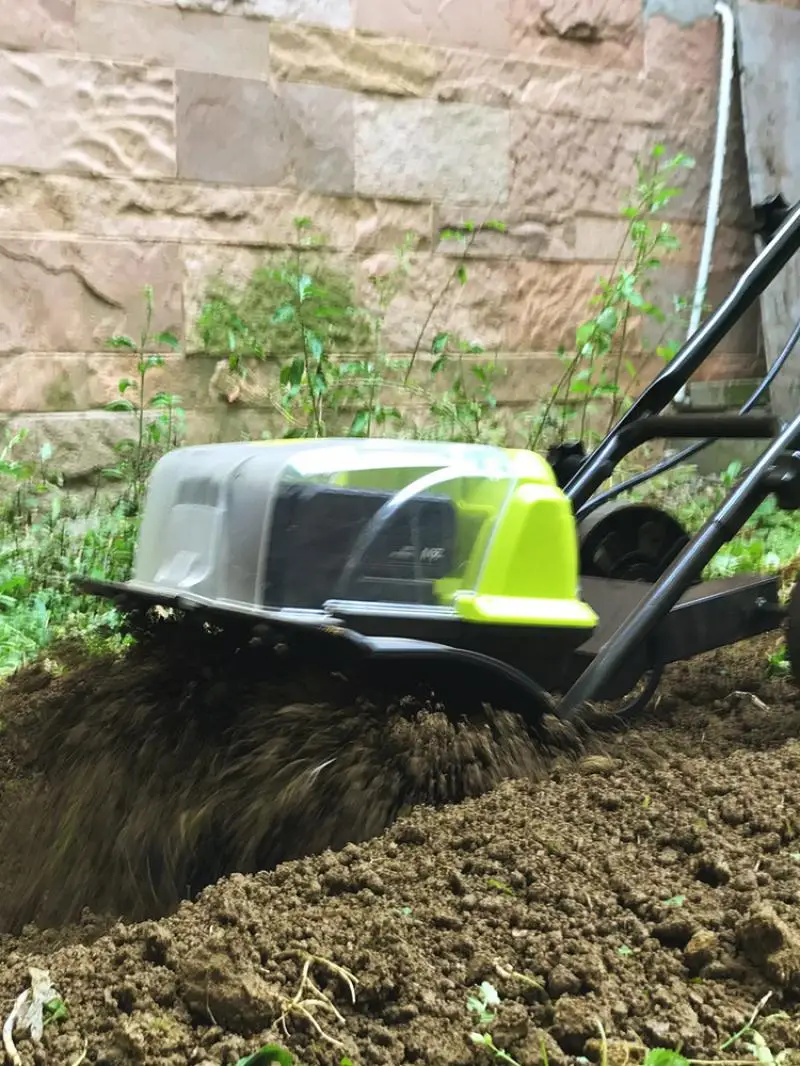 1500W Mini Helmstok Elektrische Ploeg Machine Cultivator Verticuteermachine Tuin Huishoudelijke Bodem Ploegen Graven Losdraaien Apparatuur