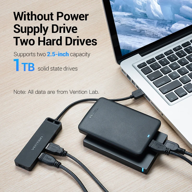 Vention USB 3.0 HUB 4 พอร์ตอะแดปเตอร์USB 2.0 Splitterความเร็วสูงOTGสำหรับMacbook PCคอมพิวเตอร์อุปกรณ์เสริมAdaptador USB C HUB