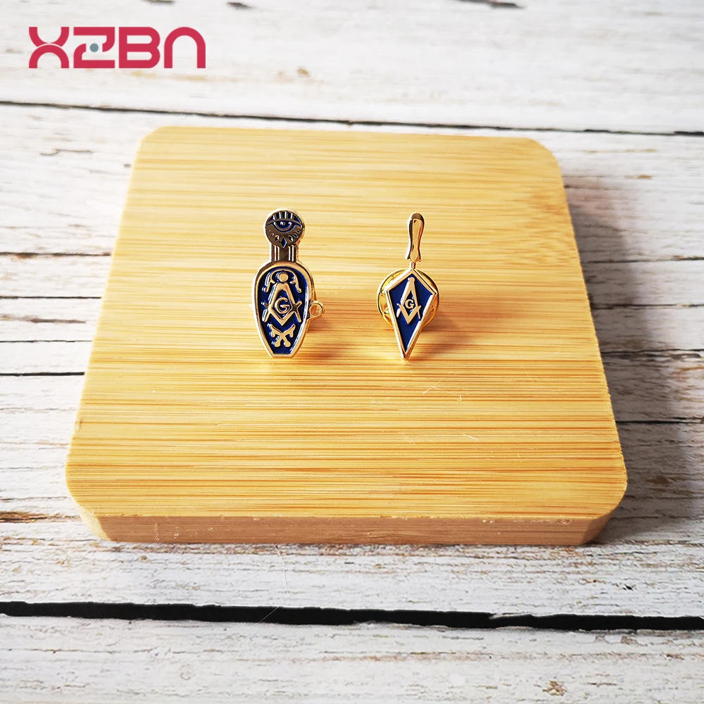 הבונים החופשיים דש סיכות Freemasonary תג מייסון בונה חופשי 3D מיניאטורי מגרפה אבץ סגסוגת חומר מעולה מזכרות מתנות