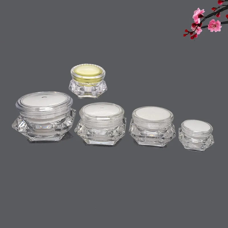 

10pcs 20pcs 3g 5g 10g 15g 20g 30g Empty Acrylic Container Makeup Bottle for Cosmetic Cream Jewelry Empty Jar Pot Eyeshadow