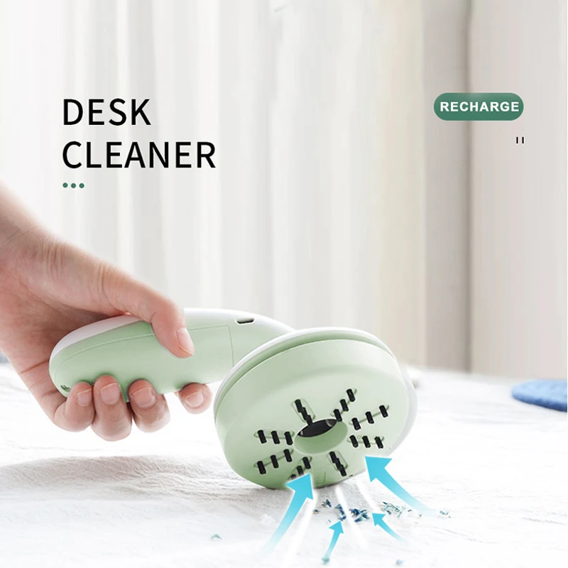 Desktop Shredder Powerful Handheld Student Children's Desk Trash Dust Removal Operation Mini Desktop Vacuum Cleaner Eraser