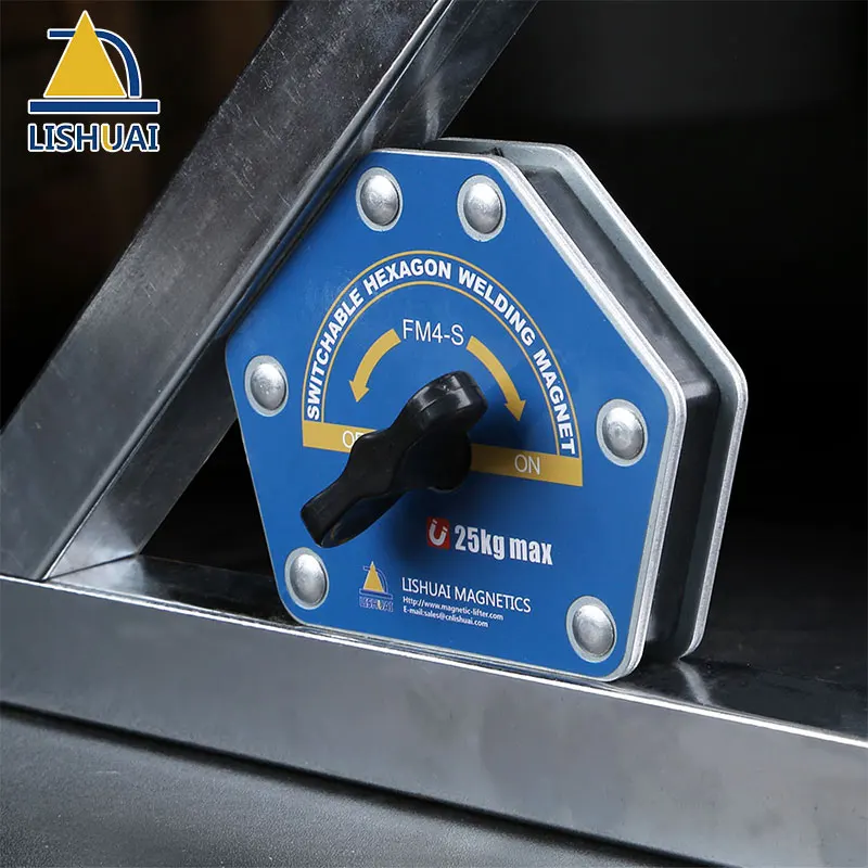 LISHUAI 2020 New On/Off Multi-angle Welding Magnet Holder/Switchable Hexagonal Welding Magnet Tool for Quick Set-up FM4-S/M