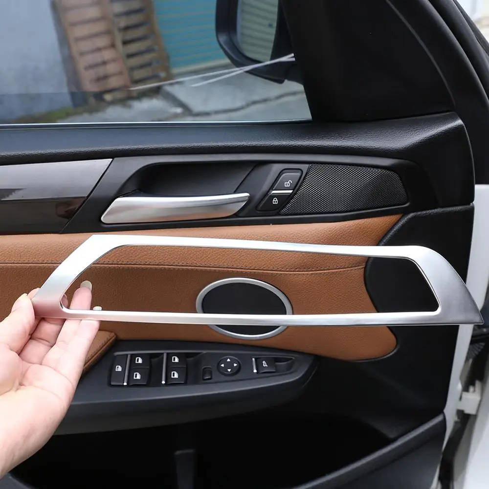 

4 шт. ABS хромированные накладки для салона автомобиля дверные ручки рамка отделка для BMW 3 серии 2011-2017 модели автомобильные аксессуары