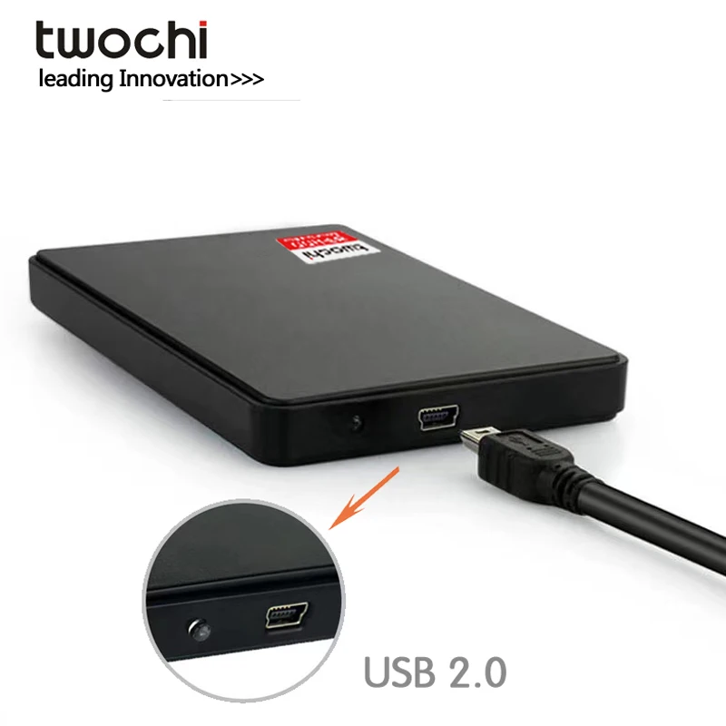 TWOCHI''2TB 1TB Super External Hard Drive Disk USB2.0 HDD Storage For PC, Mac,Tablet, PS3, PS4,TV :Add Logo For Free Design