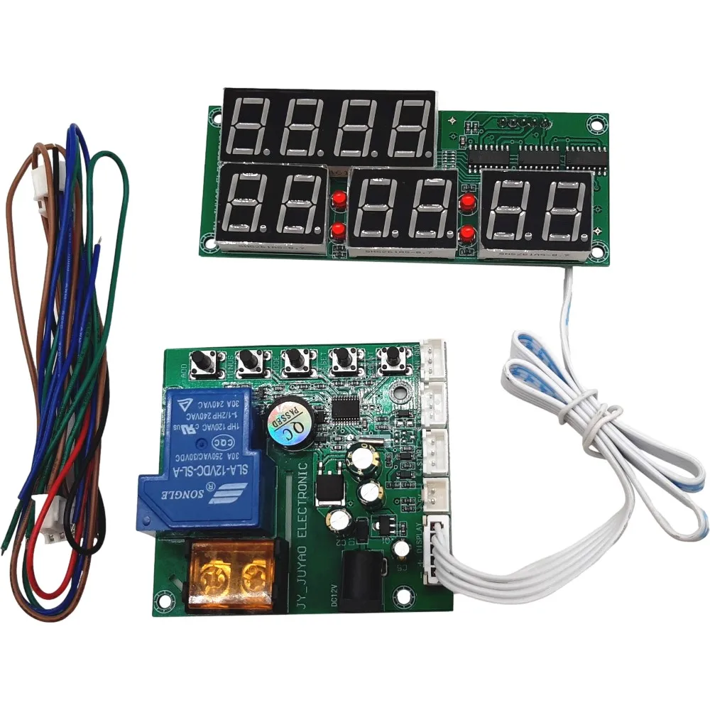 JY-30 1 Channel Balance Remainding Time Display Coin Operation Timer Control Board PCB 15A Relay Control Power Switch