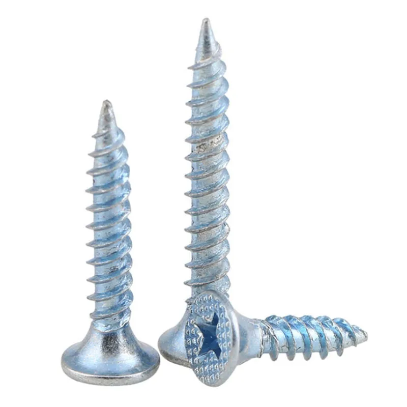 GuHUA Galvanized cross Flat Head Self Tapping drywall Screw KA Hardened Philips Countersunk Head Wood Tapping Screws M3-M6 50Pcs