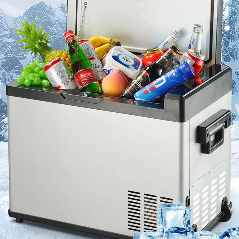 Car refrigerator 30L cold compression car dual-use 12V/24V large-capacity freezer   refrigerator for small cars