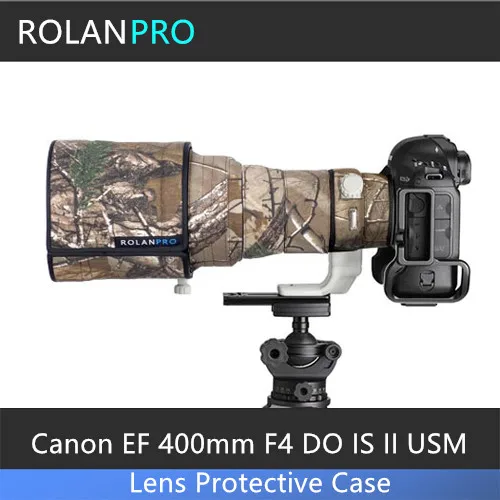 ROLANPRO Lens camouflage coat rain cover for Canon EF 400mm F4 DO IS II USM lens protective case camera Lens protection sleeve