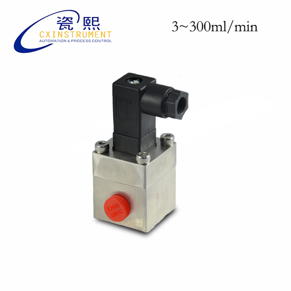 The Fuel Flow Meter with 3~300 ml/min All stainless steel Material Female thread connection 0.2% Accuracy Oval Gear Flow Meter