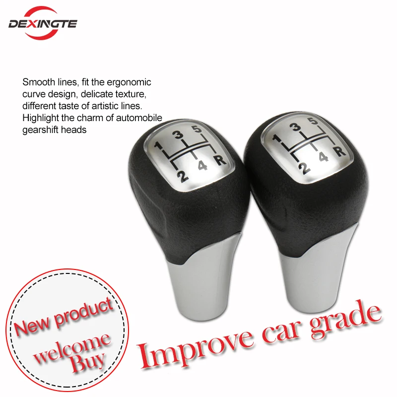 Brand New 5 Speed Gearbox Handles Gear Shift Knob Lever Stick Head for KIA for Cerato for Sportage Manual Car Gear Shifter