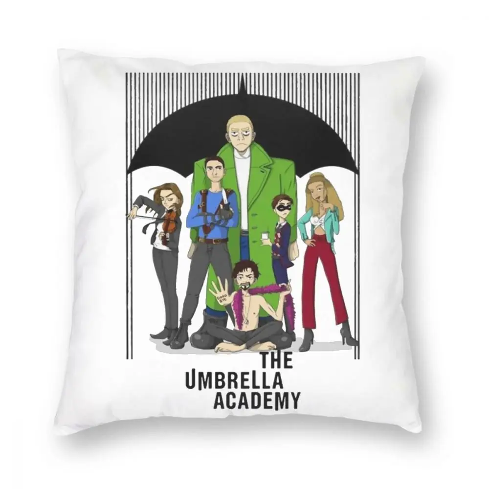 The Umbrella Academy Square Pillow Case Polyester Throw Pillow Luther Diego Allison Klaus 45*45cm Pillowcover Home Decor