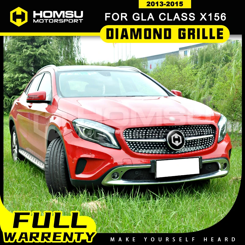 2014-2016-year X156 Diamond Grill For merce GLA class Grill X156 Diamond Front Grille for GLA180 GLA200 GLA250 Grill