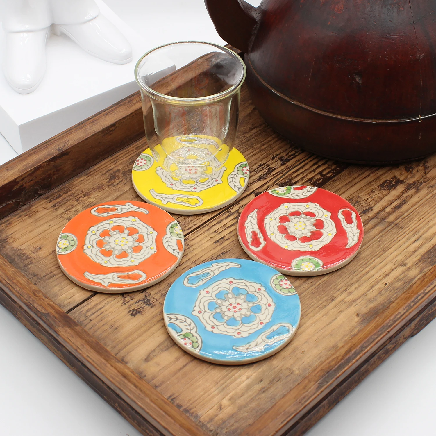 Decorative ceramic tile, ceramic coaster, home decoration