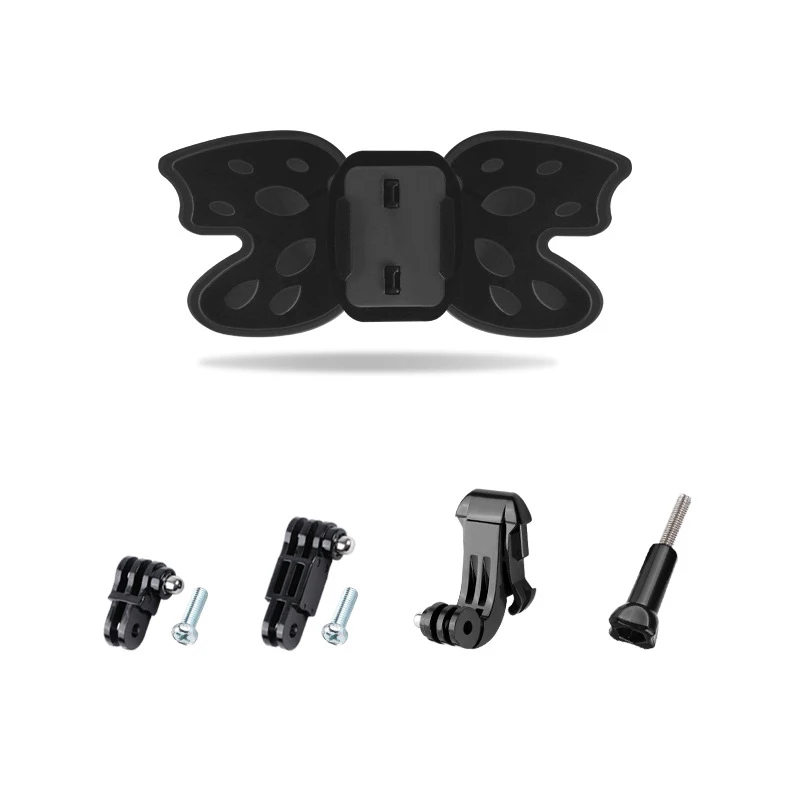 For gopro 13 Accesorios New Helmet Base Butterfly Mount Adjustment Riding Belt Head for Go Pro hero Insta360 DJI Action Camera