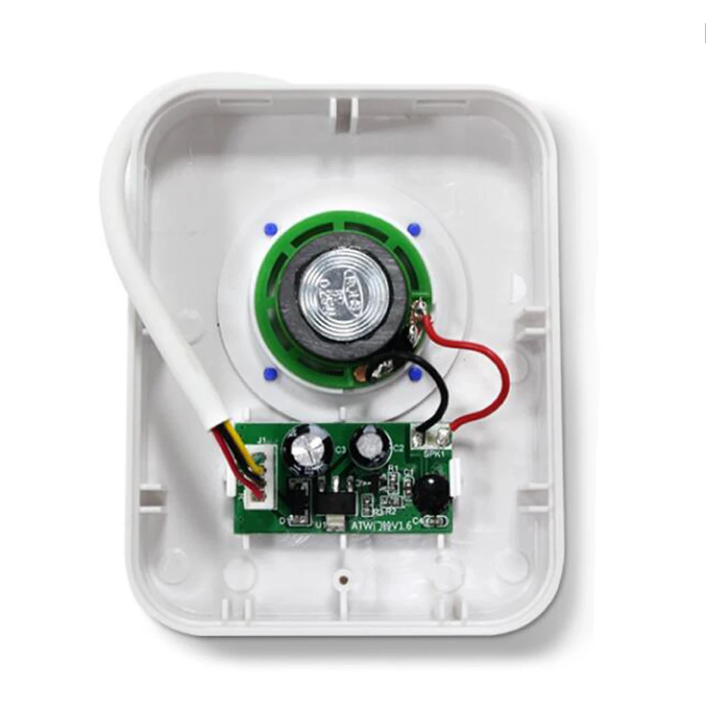 Imagem -02 - Campainha com Fio para Sistema de Porta Campainha com Fio Controle de Acesso a Fio Campainha Externa com Fio Toques de Ding-dong Barulhentos Carrilhão para Sistema de Porta dc 12v