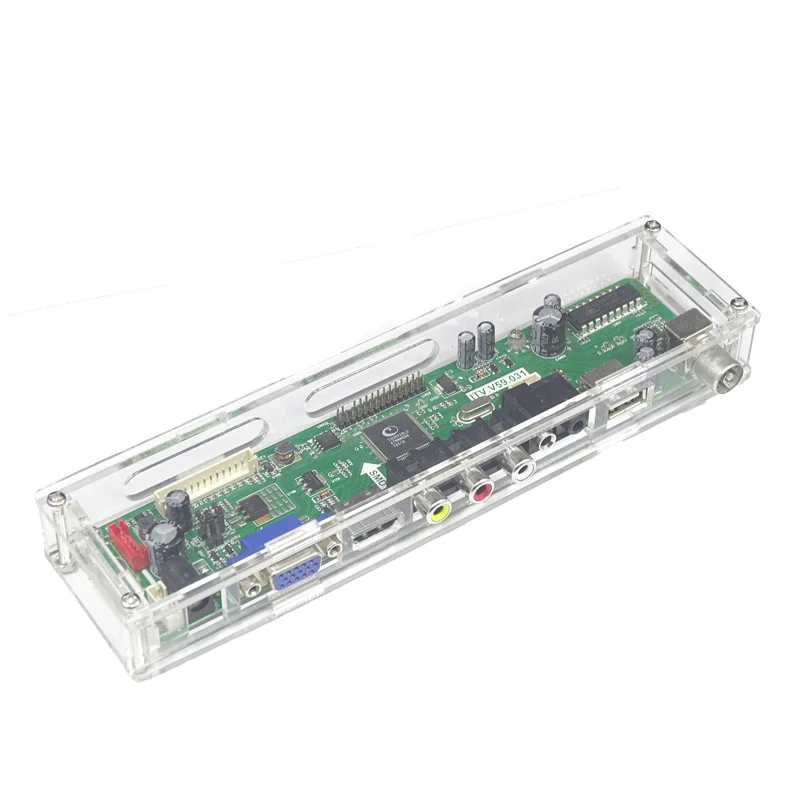 LED/LCD display controller board transparent plastic protective case For our TV/M.NT68676/EDP/2AV controller driver motherboard