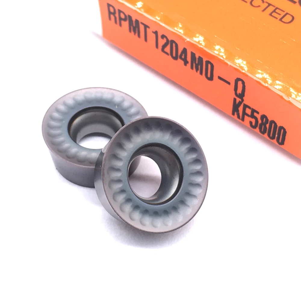 RPMT1204 Mô Q KF5800 Mới Carbide Dạng CNC Chất Lượng Tốt Dụng Cụ Xoay Rpmt 1204 MO-Q KF5800