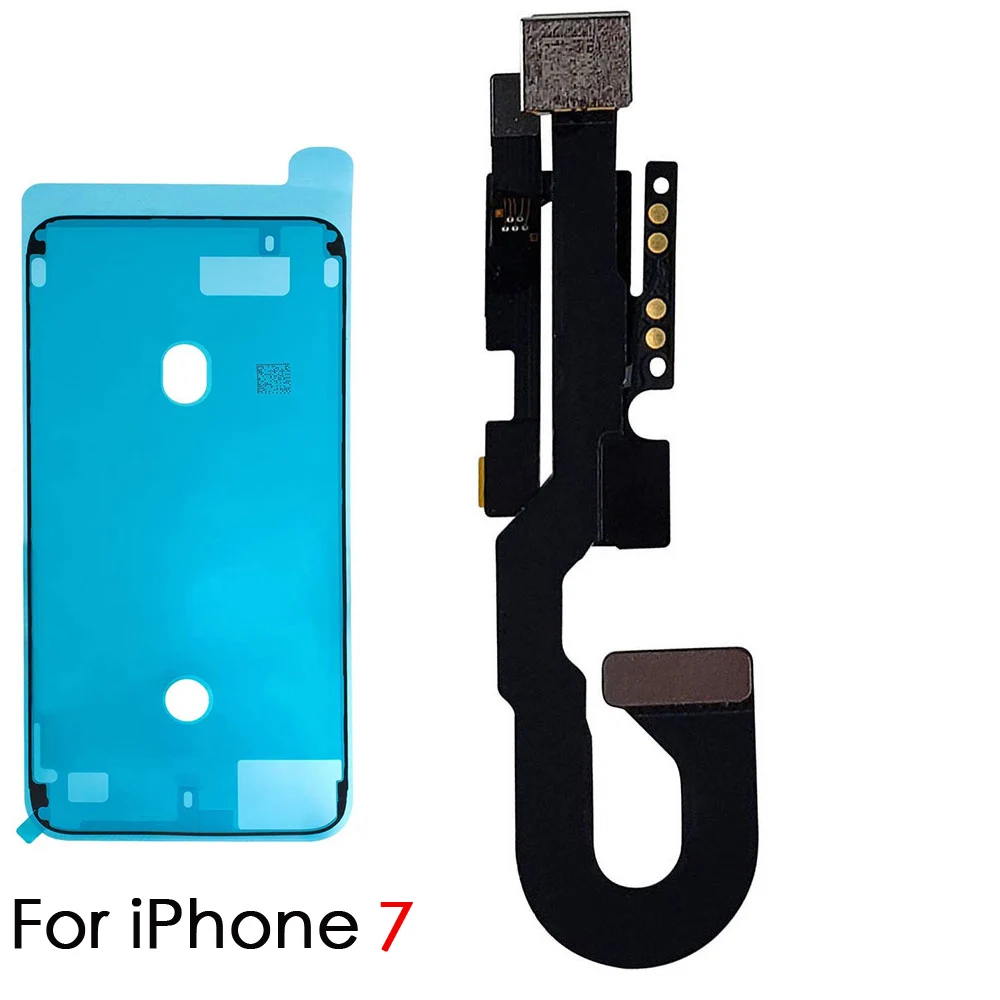 Front Camera Flex Cable Replacement For iPhone 7 8 Plus Face Camera With Microphone + Lcd Waterproof Tape