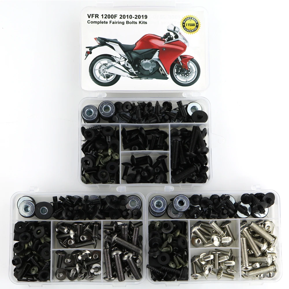 For Honda VFR 1200F 2010-2019 Motorcycle Complete Full Fairing Bolts Kit Fairing Clips Speed Nuts Fasteners Steel