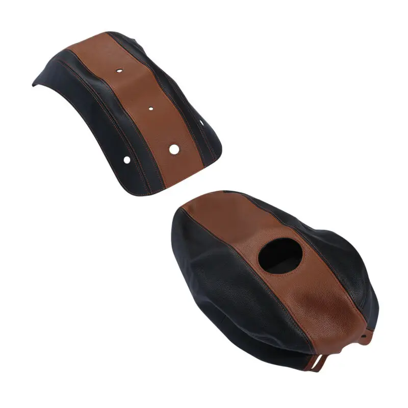 Motorcycle Leather Gas Tank Cover Fender Protector For Harley Sportster 883 1200 2009-2011