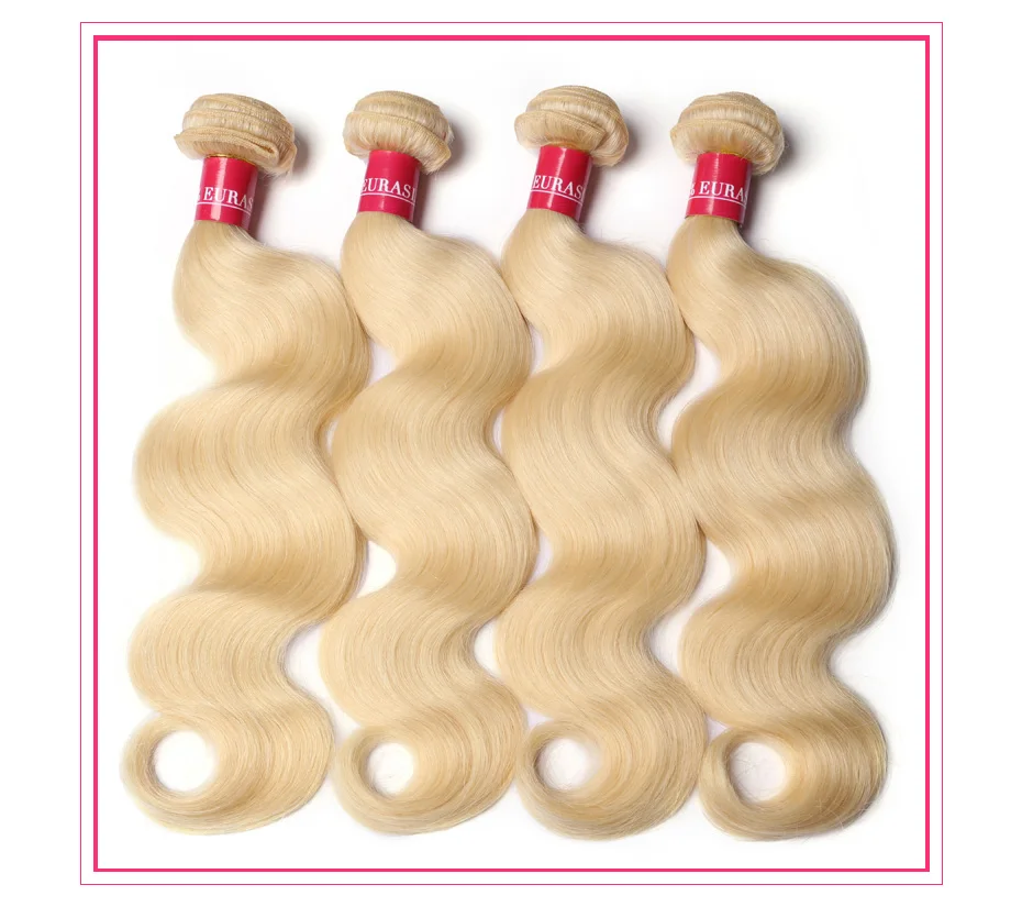 Alimon ica Bündel 613 Honig blond Remy brasilia nischen Körper Welle Haar weben Schuss Remy Menschenhaar Bündel 8-40 Zoll lang – Detail 14