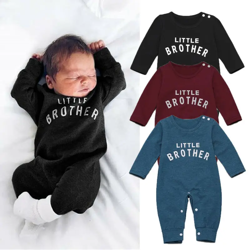 Pelele de manga larga para bebés de 0 a 24 meses, mono con letras, color negro y azul, para primavera y otoño